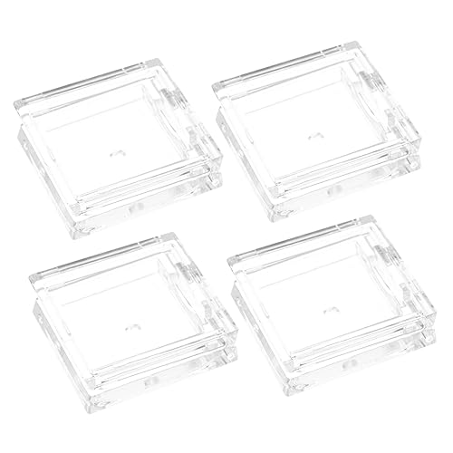 Homoyoyo 4Stücke Leere Lidschatten Pfannen Quadratische Kosmetische Behälter für Lippenbalsam für Reisen und Make Up Kompakt und Leicht Geschenkidee für von Homoyoyo