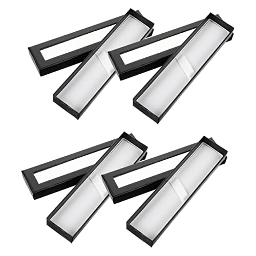 Homoyoyo 4stücke Teiliges Papier Stift Aufbewahrungsbox Mit Sichtfenster Für Kugelschreiber Und Füllfederhalter Stabil Und Langlebig Für Bürobedarf Und Schreibwaren-Organizer Homoyoyo 4stücke Teiliges Papier Stift Aufbewahrungsbox Mit Sichtfenster Für Kugelschreiber Und Füllfederhalter Stabil Und Langlebig Für Bürobedarf Und Schreibwaren-Organizer von Homoyoyo