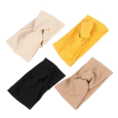 Homoyoyo 4stücke Kreuz Stirnband Sport Haarbänder Wasserabsorbierend Kopftuch Für Yoga Laufen Fitness Und Styling von Homoyoyo