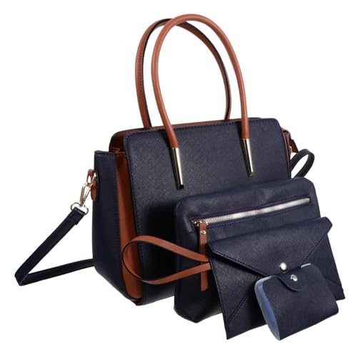 Homoyoyo 4Stücke Stylische Damen Umhängetasche mit Verstellbarem Gurt Großes Volumen für Handy Geldbörse Modisches Design für Verschiedene Anlässe Crossbody oder Schultertasche Homoyoyo 4Stücke Stylische Damen Umhängetasche mit Verstellbarem Gurt Großes Volumen für Handy Geldbörse Modisches Design für Verschiedene Anlässe Crossbody oder Schultertasche von Homoyoyo