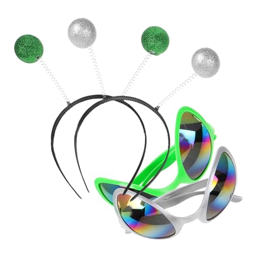 Homoyoyo Brille 4 Stück Packung Lustige Sonnenbrille mit Stirnband für Halloween Kostüm Party und Festivals Homoyoyo Brille 4 Stück Packung Lustige Sonnenbrille mit Stirnband für Halloween Kostüm Party und Festivals von Homoyoyo