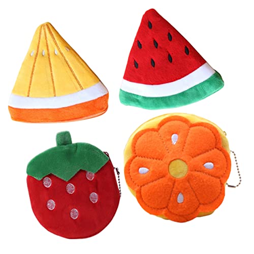 Homoyoyo 4stücke Münzbörse Cartoon Klein Geldbörse Geldbörse Reise Tragbar Kreditkarte Münze Beutel Schlüssel Aufbewahrung Kosmetika Spiegel Lippenstift Einkauf Spaziergang Ausgehen von Homoyoyo