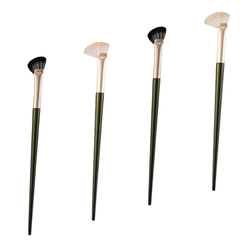 Homoyoyo 4Stücke Teiliges Nasenkonturbürsten Schräge Pinsel für Highlighting und Augen Make Up für Präzises Contouring und Lidschatten Ergonomisches Design für Mühelosen Auftrag von Homoyoyo