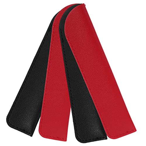 Homoyoyo 4stücke Leder-stifthülle Zum Verpacken Kratzfeste Stifttaschen Aus Leder Für Füllfederhalter Und Kugelschreiber Leicht Und Tragbar Für Unterwegs von Homoyoyo