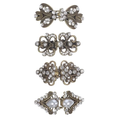 Homoyoyo 4stücke Vintage Cloak Clips Retro Strickjacken Und Schal-clips Für Damen Stabile Und Langlebige Broschen Zur Einfachen Befestigung Von Kleidung Und Accessoires von Homoyoyo