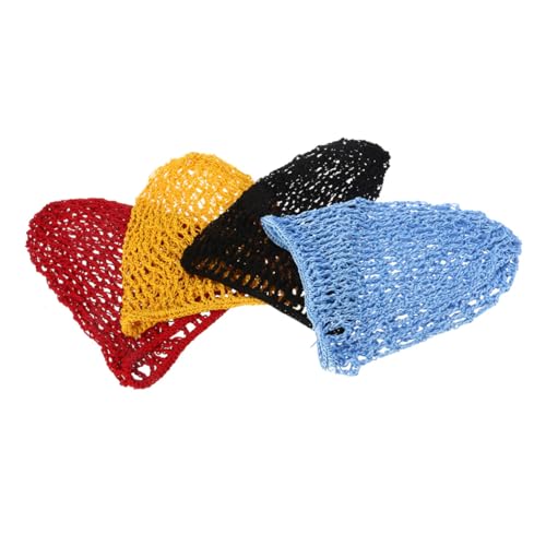 Homoyoyo 4stücke Frauen Mesh Haar-netz Snood Haarnetz Häkel Haar-abdeckung Für Duschen Und Schlafen von Homoyoyo
