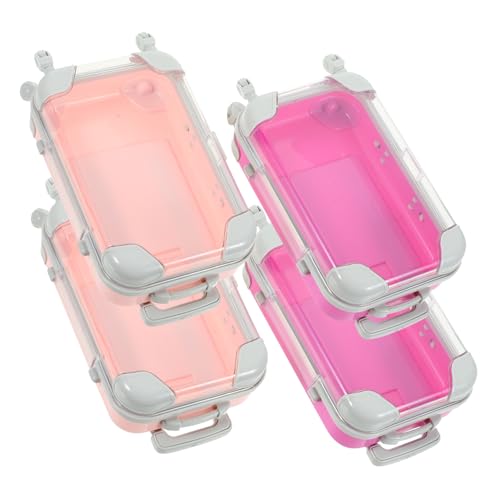 Homoyoyo 4stücke Make-up-koffer Für Reisen Kleine Kosmetiktasche Aus Make-up-organizer Mit Tragegriff Für Damen von Homoyoyo