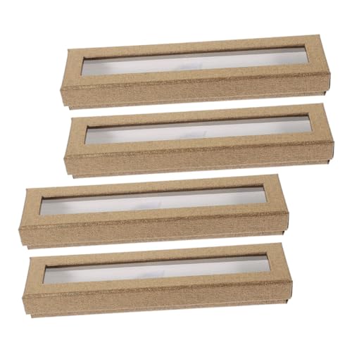 Homoyoyo 4stücke Papier Stiftebox Mit Transparentem Fenster Leer Multifunktions-stiftetui Als Geschenkbox Aufbewahren Von Schreibwaren Homoyoyo 4stücke Papier Stiftebox Mit Transparentem Fenster Leer Multifunktions-stiftetui Als Geschenkbox Aufbewahren Von Schreibwaren von Homoyoyo