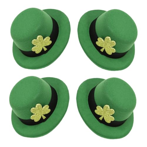 Homoyoyo 4stücke Zylinderhut-haarspangen Mit Dreiblättriger Shamrock-dekoration Für Patrick's Day Festliche Haaraccessoires Für Familie Und Party-requisiten von Homoyoyo
