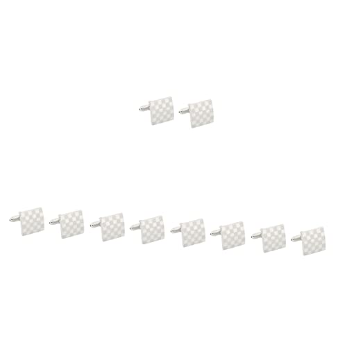 Homoyoyo 5 Paare Herren Manschettenknöpfe Klassische Cufflinks für Anzug Hochzeit Langlebig Einfach zu Bedienen Accessoire für Männer Perfektes von Homoyoyo