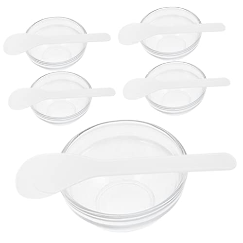Homoyoyo 5 Sätze Diy Gesichtsmaske Schale Teiliges Löffel für Hautpflege Selbstgemachte Masken und Schönheitsanwendungen Leicht und Praktisch für Täglichen Gebrauch von Homoyoyo