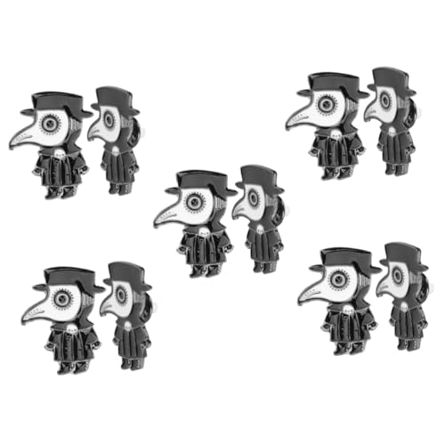 Homoyoyo 5 Sätze Doctor Brosche Schwarzer Emaille Anstecker Für Kleidung Langlebig Für Rucksäcke Geburtstage Hochzeiten Besondere Anlässe 2 Stück * 5 von Homoyoyo