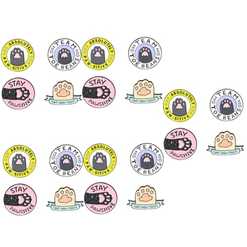 Homoyoyo 5 Sätze Katzenpfoten Brosche Niedliche Emaille Anstecknadel Für Kleidung Schals Taschen Hüte Halloween Geburtstagsgeschenke Langlebig Vielseitig Einsetzbar 4 Stücke * 5 von Homoyoyo