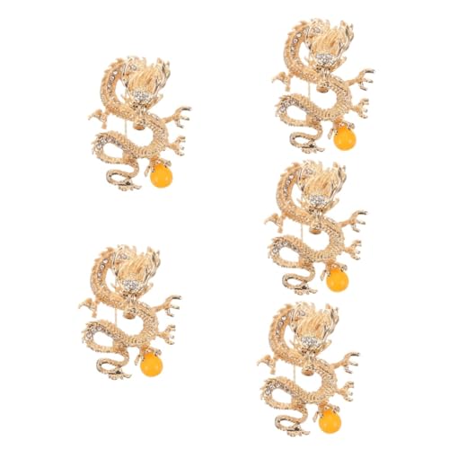 Homoyoyo 5 Stück Chinesische Drachenbrosche Schal Emaille dekoration Kragenclip-Nadel Anzugbrosche Modische Stifte Broschen für Frauen Kleidung Brosche Drachenstift Zinklegierung Homoyoyo 5 Stück Chinesische Drachenbrosche Schal Emaille dekoration Kragenclip-Nadel Anzugbrosche Modische Stifte Broschen für Frauen Kleidung Brosche Drachenstift Zinklegierung von Homoyoyo