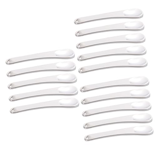 Homoyoyo 5 Stück Kosmetikspatel Set Aus Hochwertigem Metall – Make-Up Spatel - Gesichtscreme Löffel Und Beauty Scoop Für Augencreme Und – Silberfarben von Homoyoyo