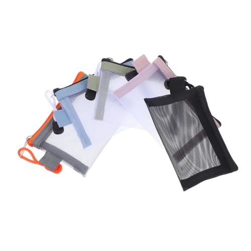 Homoyoyo 5stücke Mini-netzbeutel Mit Reißverschluss Make-up-Aufbewahrungstasche Kleine Kosmetiktaschen Für Damen Organisation Von Hautpflegeprodukten Reiseetui Passt in Handtasche von Homoyoyo