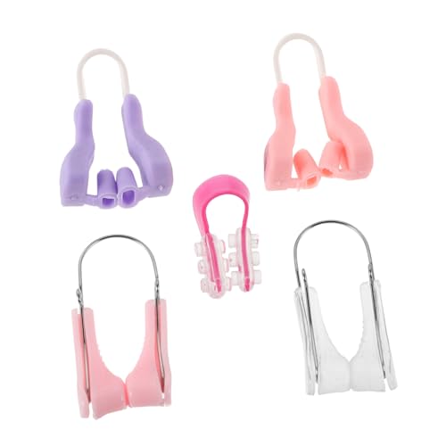 Homoyoyo 5 Stück Nasenformer Clip aus Silikon Unsichtbare Nasenstütze für und Männer Verbessert das und Korrigiert die Nasenbrücke für Tag und Nacht von Homoyoyo