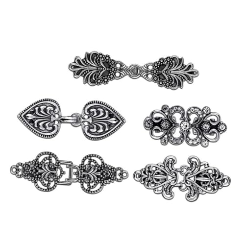 Homoyoyo 5 Stück Pullover Clip Schalhalter Clip Kragen Clips Schal Clip Party Schal Pins Vintage Pullover Strickjacke Clip Damenpullover Damenpullover Hemd Clips Kleider Clips von Homoyoyo