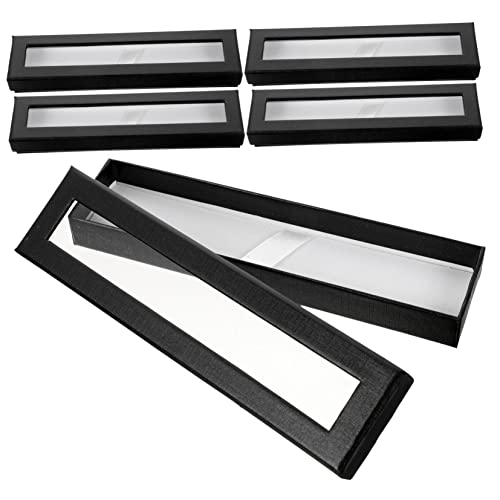 Homoyoyo 5 Stück Signature Federmäppchen Stilvolle Stifthüllen Boxen Für Stifte Stiftaufbewahrungsbehälter Stiftaufbewahrungsetui Stiftboxen Leere Schreibwarenboxen Mit Transparentem von Homoyoyo