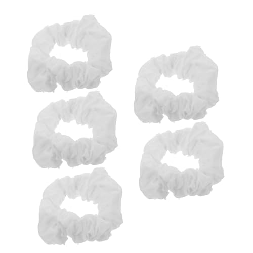Homoyoyo 5 Stück Teiliges Baumwolle Scrunchy Haargummis mit Floralem Tie dye Design Weiche Elastische Haarschleifen für Damen Zuverlässiger Grip für Dickes Haar Modischer Haarschmuck von Homoyoyo