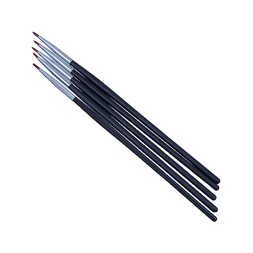 Homoyoyo 5 Stück Teiliges Eyeliner und Lippenpinsel Kompakt Leicht Tragbar Präzise Applikation für Make Up Unterwegs für Reisen Home Use und Professionelle Anwendung von Homoyoyo