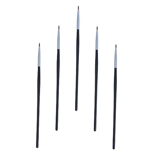 Homoyoyo 5 Stück Teiliges Eyeliner und Lippenpinsel Präzise Lippenapplikatoren Kompakt Leicht Tragbar Geeignet für Make Up Reisen Alltag Professionelle und Private Anwendung von Homoyoyo