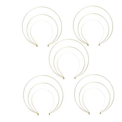 Homoyoyo 5 Stück Teiliges Goddess Crown Haarreif aus Stabilem Dreilagige Krone für Damen Bequeme Eleganter Haarschmuck für Hochzeit Cosplay Party und Renaissance Kostüm von Homoyoyo