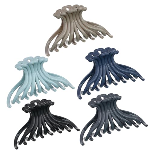 Homoyoyo 5 Stück Teiliges Haarklammer für Damen Robuste Kunststoff Haarklammern Große Krallenclips für Mittleres Dickes Haar Rutschfest Vielseitig Einsetzbar für Alltag Party und Besondere von Homoyoyo