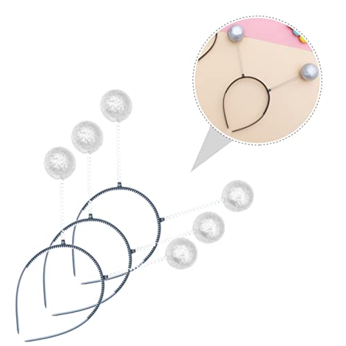 Homoyoyo 5 Stück Teiliges Haarschmuck mit Schimmernden Schaumstoffbällen Elastisches Haarband mit Kugelform Flexibler Kopfschmuck für Damen und Mädchen Geeignet für Fotoshootings und von Homoyoyo