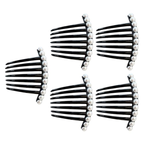 Homoyoyo 5 Stück Teiliges Perlen Haarkamm Eleganter Brautschmuck zum Hochstecken Sicherer Stilvoller Haarschmuck für Frauen Geeignet für Hochzeit Geburtstag und Festliche Anlässe Homoyoyo 5 Stück Teiliges Perlen Haarkamm Eleganter Brautschmuck zum Hochstecken Sicherer Stilvoller Haarschmuck für Frauen Geeignet für Hochzeit Geburtstag und Festliche Anlässe von Homoyoyo