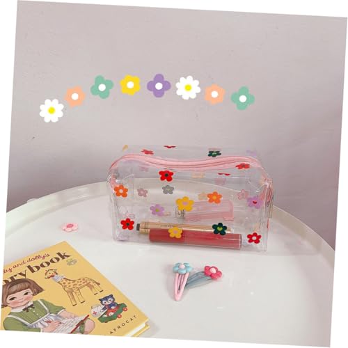 Homoyoyo 5 Stück Teiliges Transparente Pu Leder Kosmetiktaschen Tragbare Make up Organizer mit Großem Fassungsvermögen Leicht Kompakt als Reise Aufbewahrungsbeutel für Kosmetik und von Homoyoyo