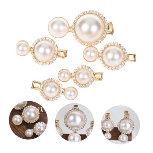 Homoyoyo 5 Stück Teiliges Vintage Haarspangen Set mit Kleinen Perlen Leichter Haarschmuck für Damen Eleganter Braut Haarschmuck Wiederverwendbar und Einfach zu Tragen Geeignet für von Homoyoyo