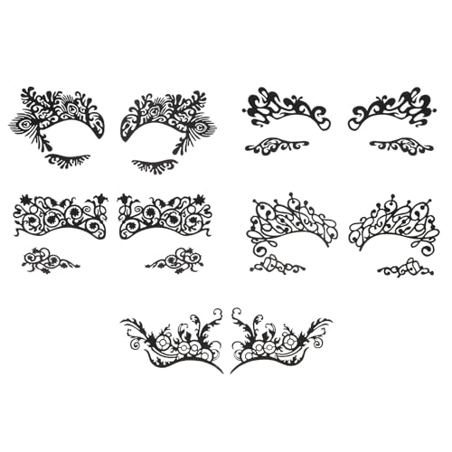 Homoyoyo 5 Stück Temporäre Augen Make Up Aufkleber Hübsche Masquerade Augen Tattoos Hautfreundliche Eyeliner und Lidschatten Sticker für Partys Festivals und Fotoshootings Homoyoyo 5 Stück Temporäre Augen Make Up Aufkleber Hübsche Masquerade Augen Tattoos Hautfreundliche Eyeliner und Lidschatten Sticker für Partys Festivals und Fotoshootings von Homoyoyo