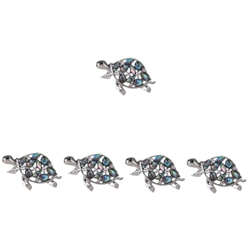 Homoyoyo 5 Stück Turtle Brosche für Damen Broschen Nadel Niedliches Design für Kleidung Anstecknadel für Jacken Hüte für Besondere Anlässe Langlebig von Homoyoyo
