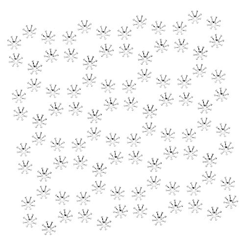 Homoyoyo 50 Stück DIY Haarschmuck Blumen Design Kupfer Material Langlebige Haarspangen Zubehör für Bastelprojekte Kompakt und Vielseitig für Blumenarrangements Haarschmuck und Dekorationen von Homoyoyo