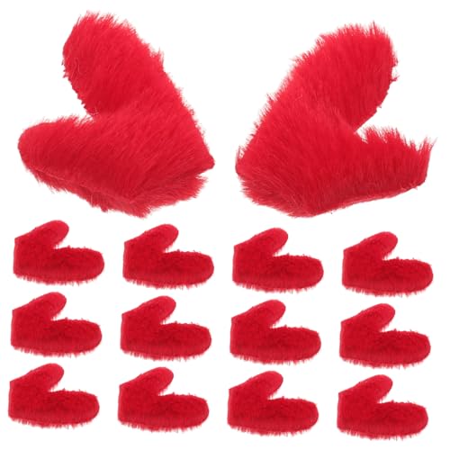 Homoyoyo 50 Stück DIY Hirschgeweih für Haarband Basteln Weiche Sichere Rote Hirschhörner für Haarschmuck und Kopfbedecken Zubehör für Haarreif Herstellung Vielseitig Verwendbar von Homoyoyo