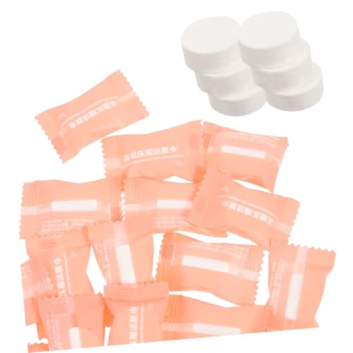 Homoyoyo 50 Stück Komprimierte Einweg Waschlappen Tragbar Leichtgewichtig Kompakt Für Reisen Outdoor Fitnessstudio Kühlendes Handtuch Komfortabel Sicher von Homoyoyo