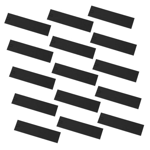 Homoyoyo 50 Stück Schwarze Papier Stifthüllen mit Sichtfenster Umweltfreundliche Einzelfall-Pen Sleeves Kompakte Aufbewahrung für Stifte Make-up-Pinsel und Zubehör Platzsparend und Elegant von Homoyoyo