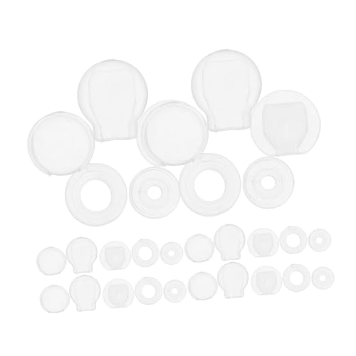 Homoyoyo 50 Stück Silikon Ohrring Polster für Ohrclips Rutschfeste Transparente Kissen Komfortable Ohrkissen für Empfindliche für Verschiedene Ohrclip Designs von Homoyoyo