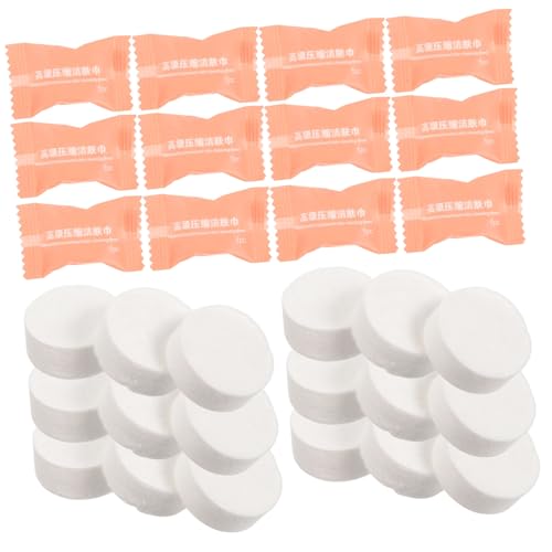 Homoyoyo 50 Stück Tragbare Komprimierte Handtücher Einweg Reise Waschlappen Kompakt Praktisch Für Outdoor Camping Zuhause Gesichtspflege von Homoyoyo