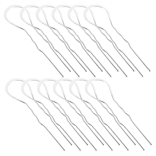 Homoyoyo 50 Stück U Förmige Flache Haarnadeln aus Robustem Handgefertigte Haarspangen für Frauen und Mädchen Sicherer Einfach Anzuwenden für DIY Frisuren und Haarstyling von Homoyoyo