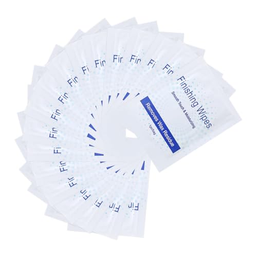 Homoyoyo 50 Stück Wax Remover Reinigungstücher Einzeln Verpackt für Gründliche Wachsentfernung bei Damen Haarentfernung Einfache Anwendung für Salon und Zuhause von Homoyoyo