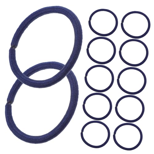 Homoyoyo 50stücke Nylon Haargummis Mit Hoher Elastizität Ponytail Halter Für Damen Und Junge Mädchen Marineblau Metallfrei Und Schonend Für Haartypen Für Sport Und Freizeit von Homoyoyo
