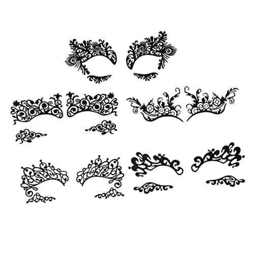 Homoyoyo Eyeliner Aufkleber aus Spitze – 5 Paare Selbstklebende Augen Make Up Aufkleber für Cosplay Halloween und Festivals für Kinder und Erwachsene von Homoyoyo