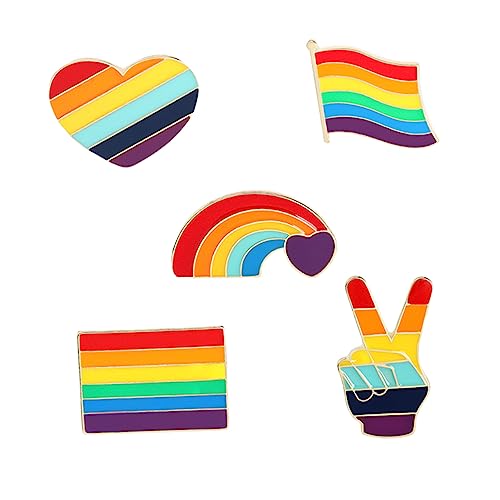 Homoyoyo 5stücke Regenbogen Broschen Stilvolle Lgbt Anstecker Für Mode Und Accessoires Für Kleidung Taschen Und Schals Homoyoyo 5stücke Regenbogen Broschen Stilvolle Lgbt Anstecker Für Mode Und Accessoires Für Kleidung Taschen Und Schals von Homoyoyo
