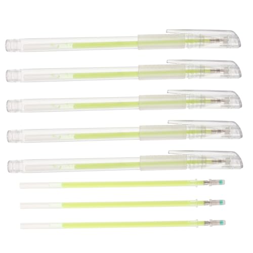 Homoyoyo 5stücke Weißer Augenbrauenstift Augenbrauen-gelstift Hautmarkierungsstift Mit Grünen Tintennachfüllungen Fluoreszierender Grüner Stift Für Microblading Und von Homoyoyo
