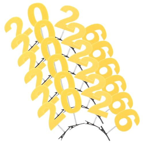 Homoyoyo 6 Sätze Zahlen Haarspangen Duckbill Clips für Frauen Haarschmuck Festliche Dekoration Starker Griff Vielseitig Kombinierbar für Alltag und Professionelle Stylings von Homoyoyo