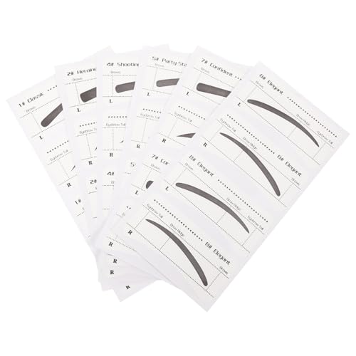 Homoyoyo 6 Stück Einweg Augenbrauen Schablonen für Augenbrauen Aufkleber Vorlage Make Up Werkzeug für von Homoyoyo
