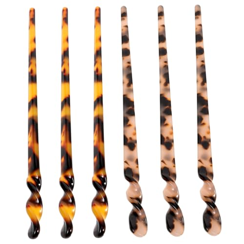 Homoyoyo 6 Stck Vintage Haarstäbchen Set Teilig Dekorative Chinesische Haarnadeln für Frauen Sicherer und Eleganter Look Geeignet für Duttfrisuren Geschenkidee zu Weihnachten und von Homoyoyo