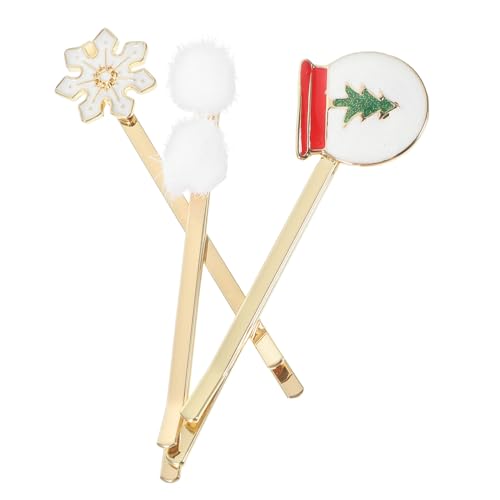 Homoyoyo 6 Stck. Teiliges Weihnachts Haarspangen aus Metall Stabile Langlebige Haarklammern mit Festem Festliches Design für Damen Charmante Haaraccessoires als für Freundin und Familie von Homoyoyo